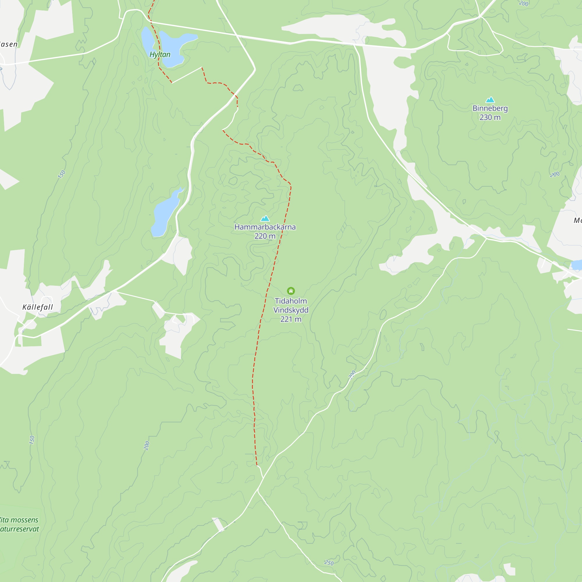 Tidaholm Vindskydd map