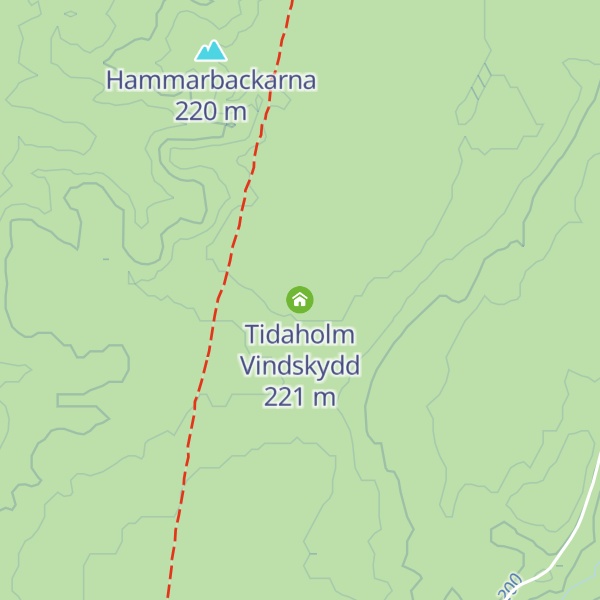Map of Tidaholm Vindskydd