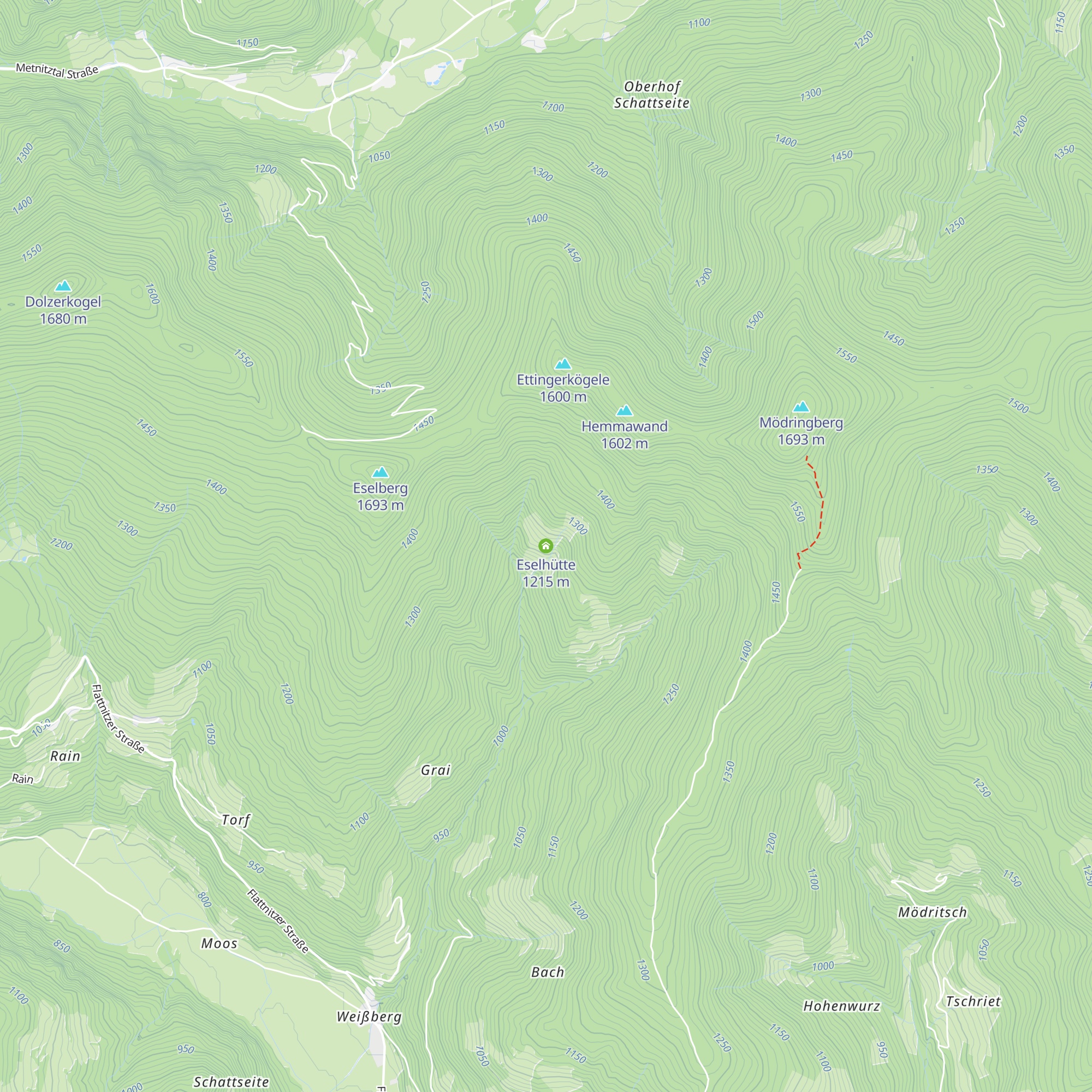 Eselhütte map