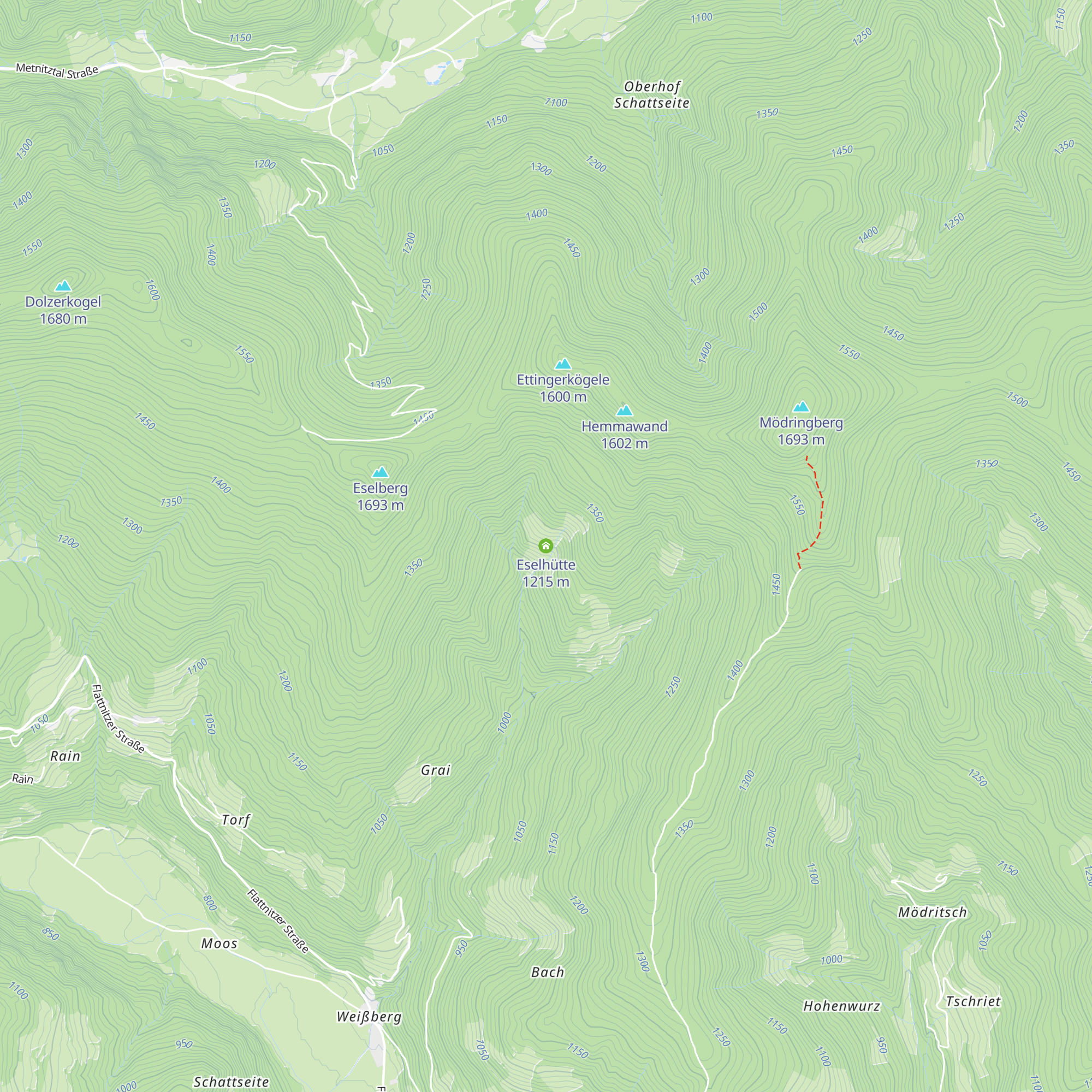 Eselhütte map