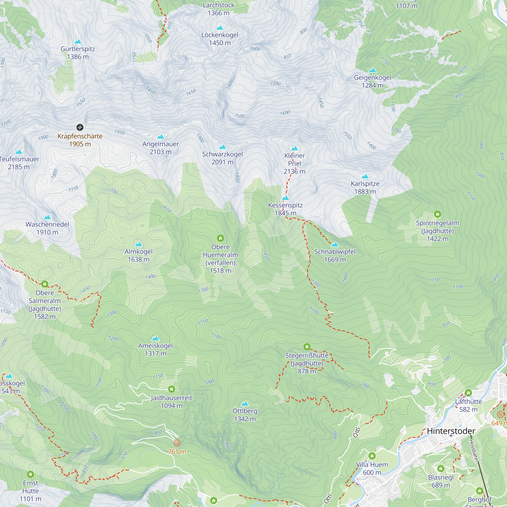 Prieleralm (Jagdhütte) map