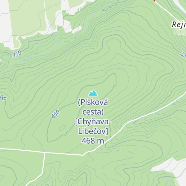 Map of (Písková cesta) [Chyňava-Libečov]