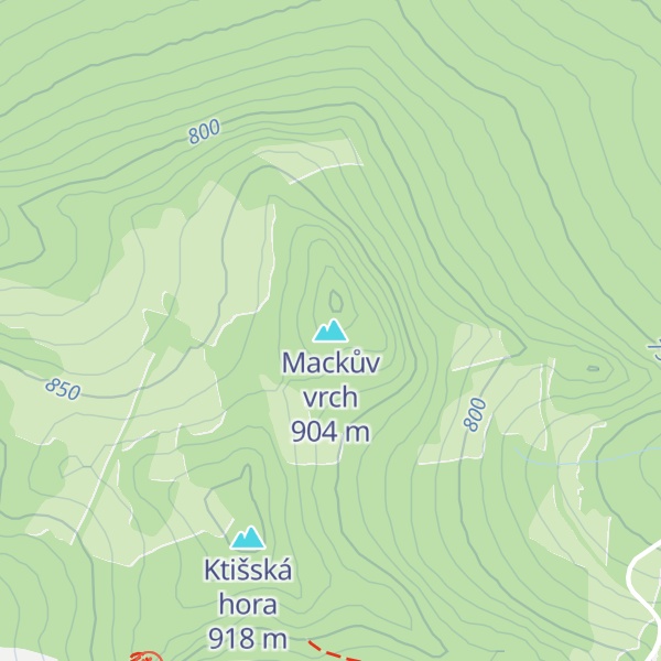 Map of Mackův vrch