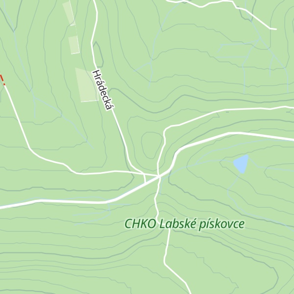 Map of Čížčí vrch