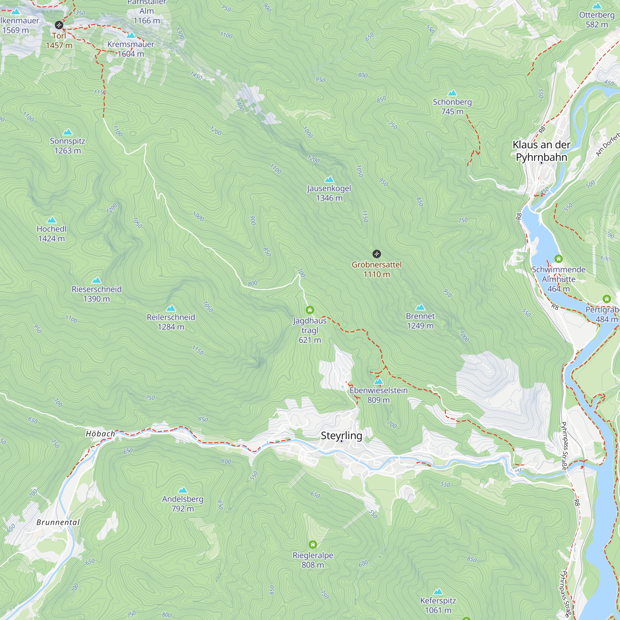 Jagdhaus tragl map