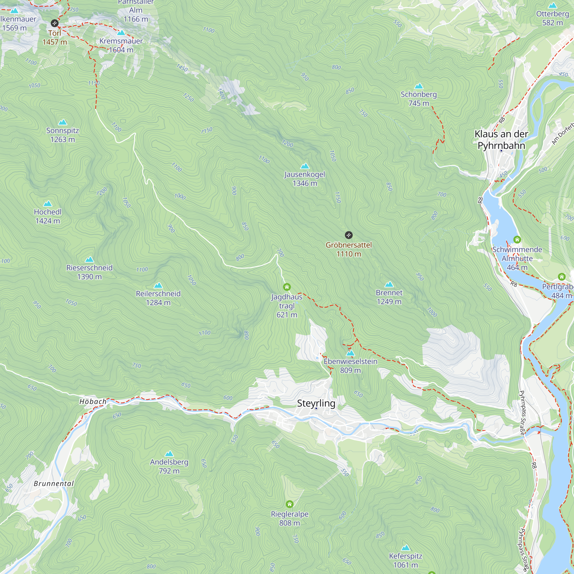 Jagdhaus tragl map