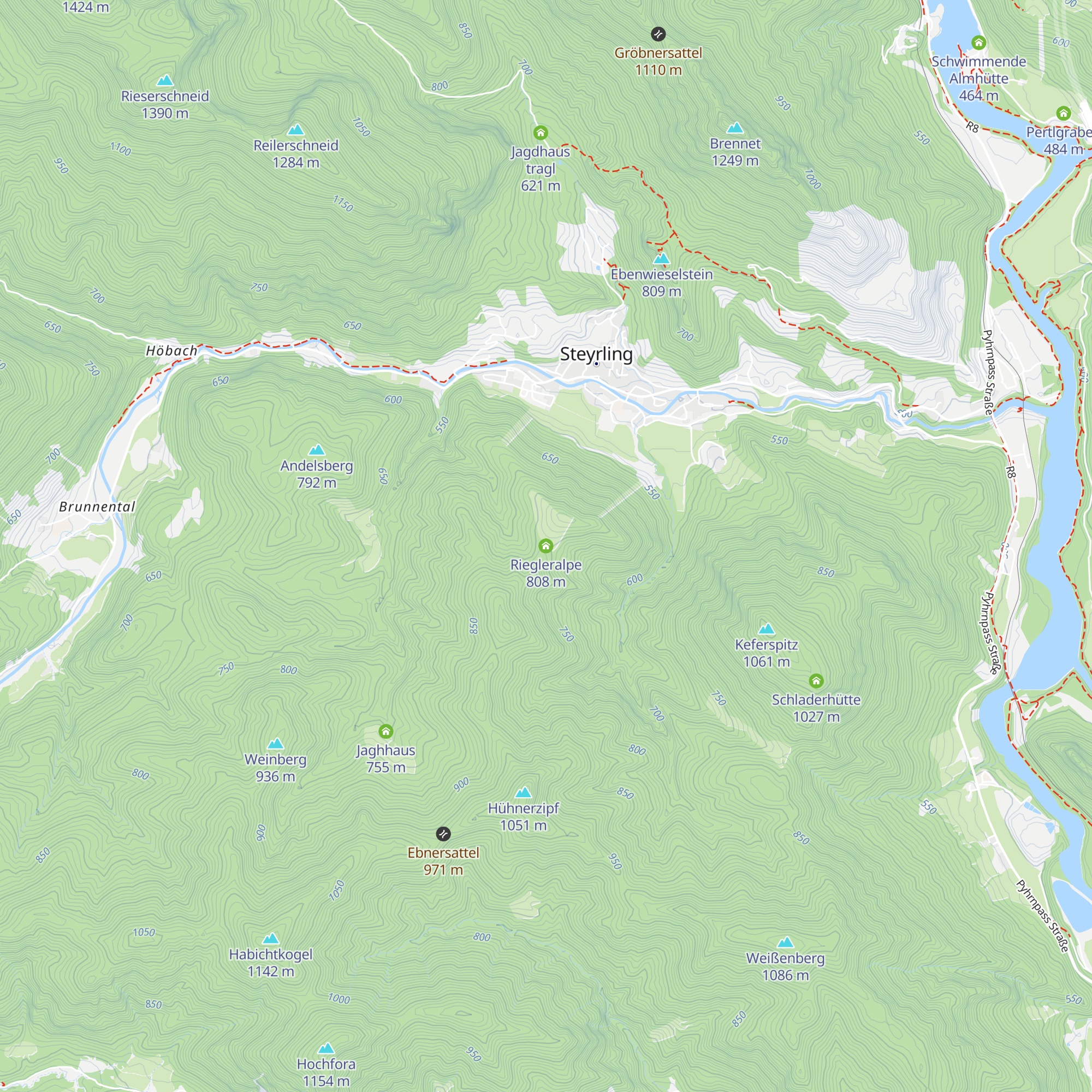 Riegleralpe map