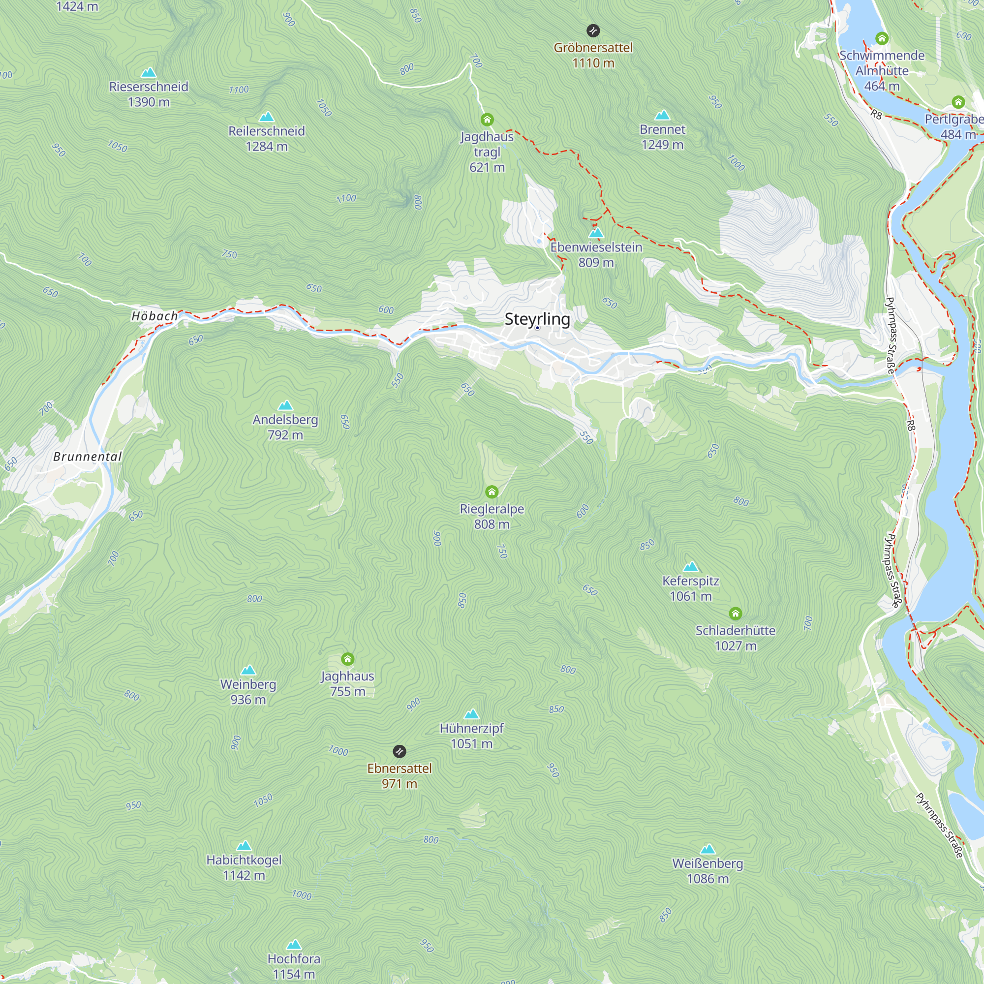 Riegleralpe map