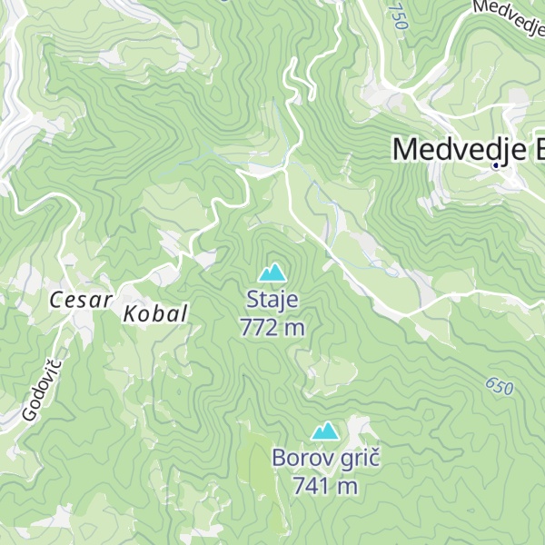 Map of Staje