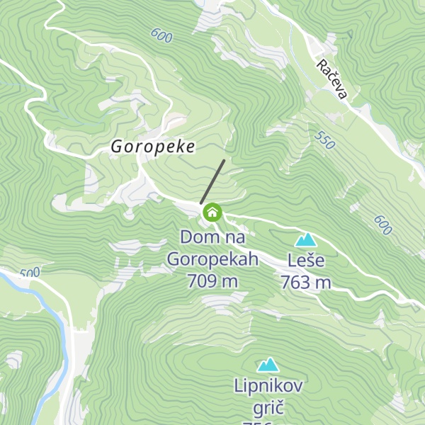 Map of Dom na Goropekah