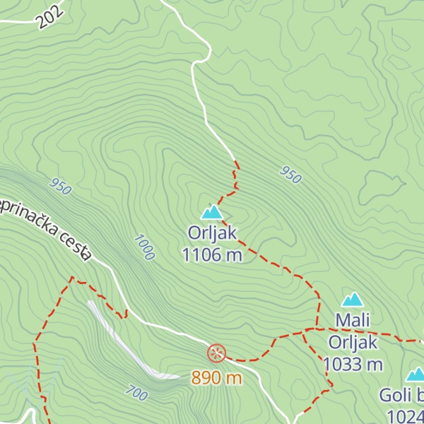 Map of Orljak