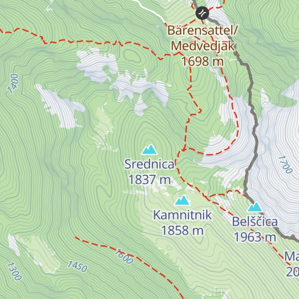 Map of Srednica