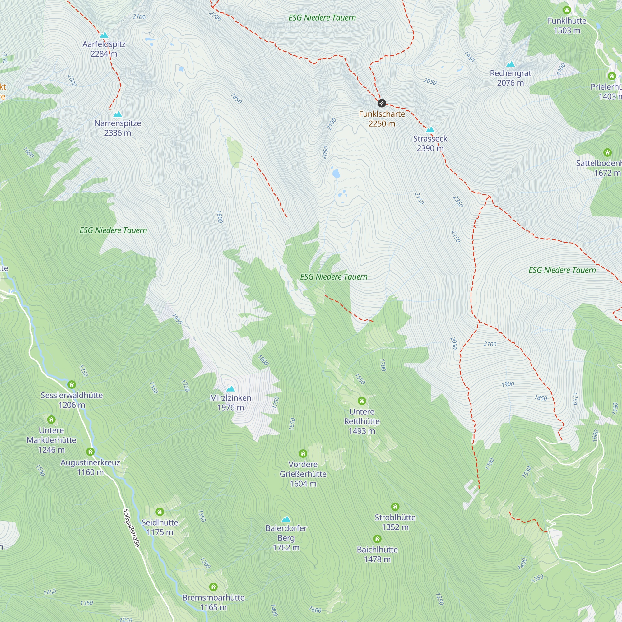 Hanglerhütte map
