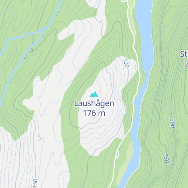 Map of Laushågen