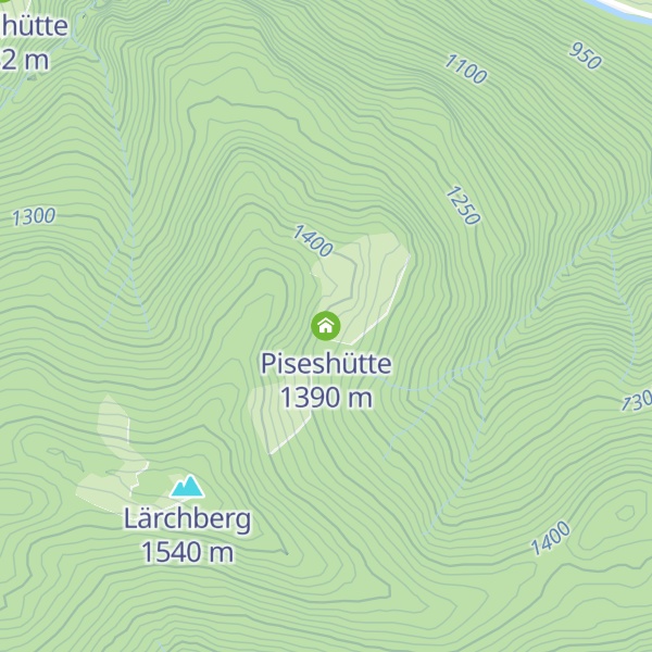 Map of Piseshütte