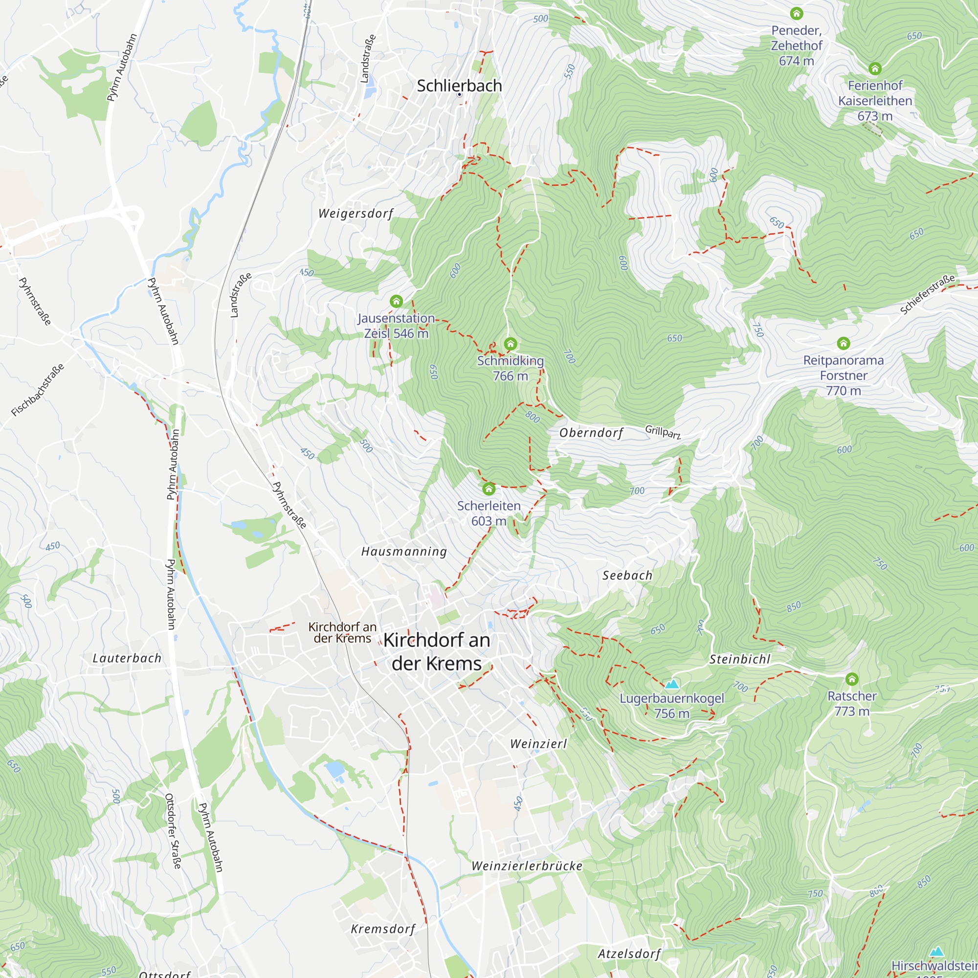 Scherleiten map