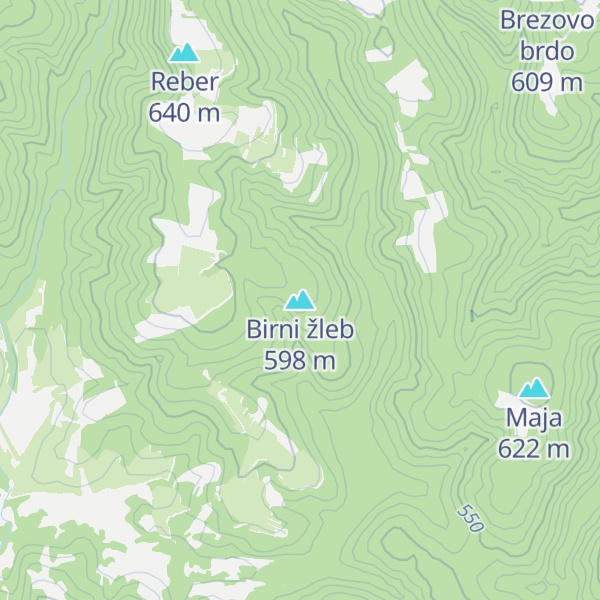 Map of Birni žleb