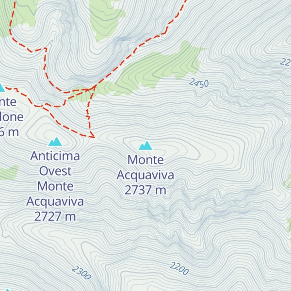 Map of Monte Acquaviva