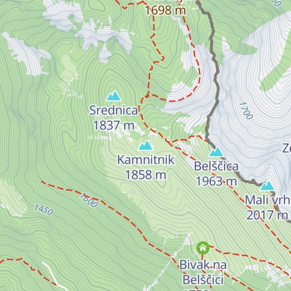 Map of Kamnitnik