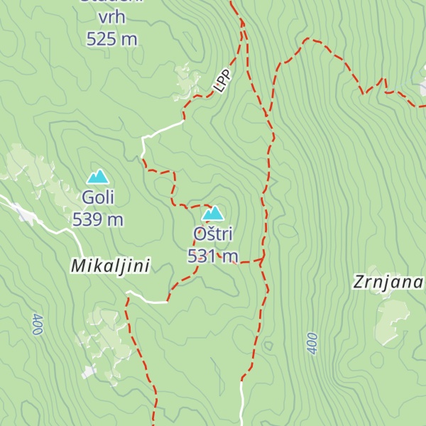 Map of Oštri