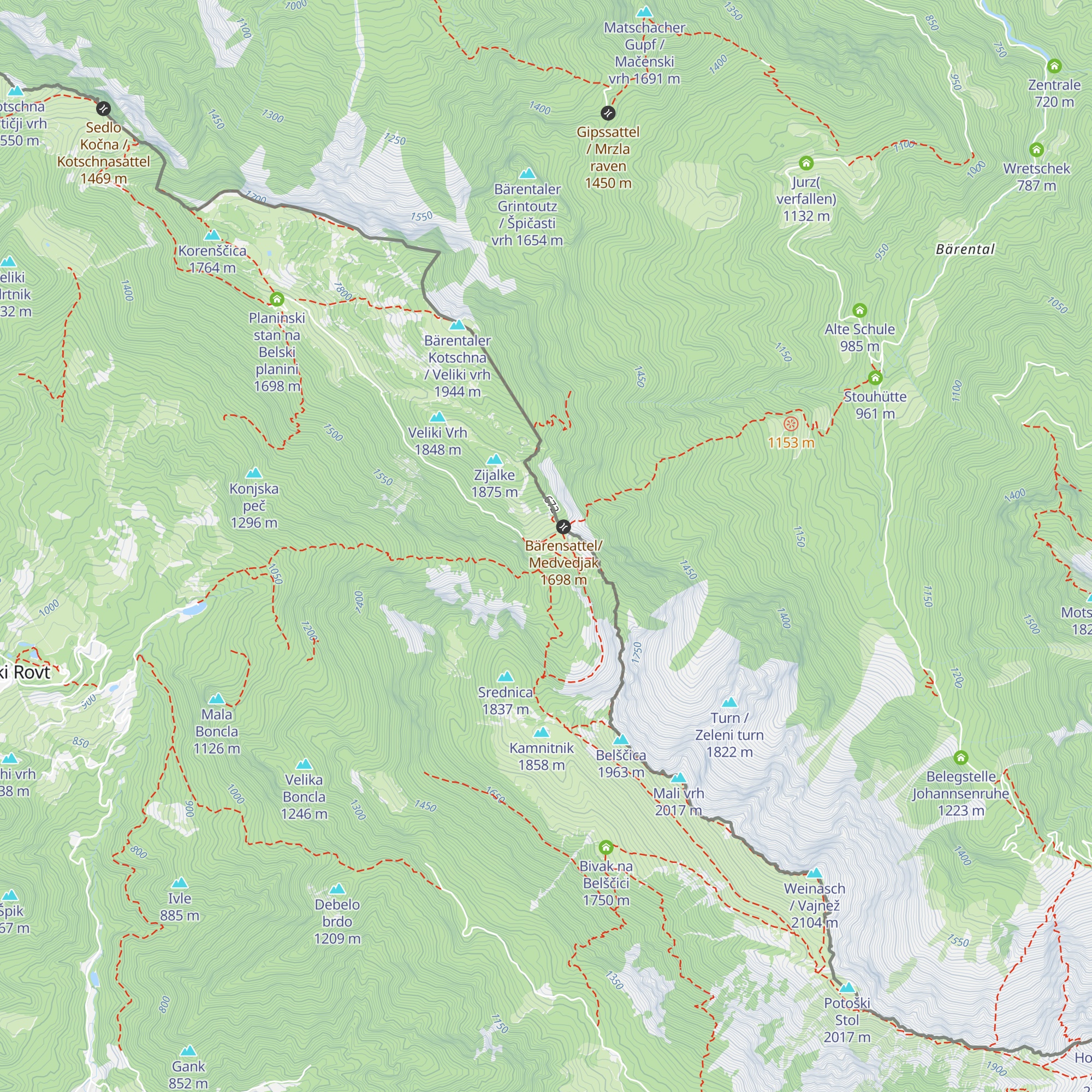 Lovska koča Seča map