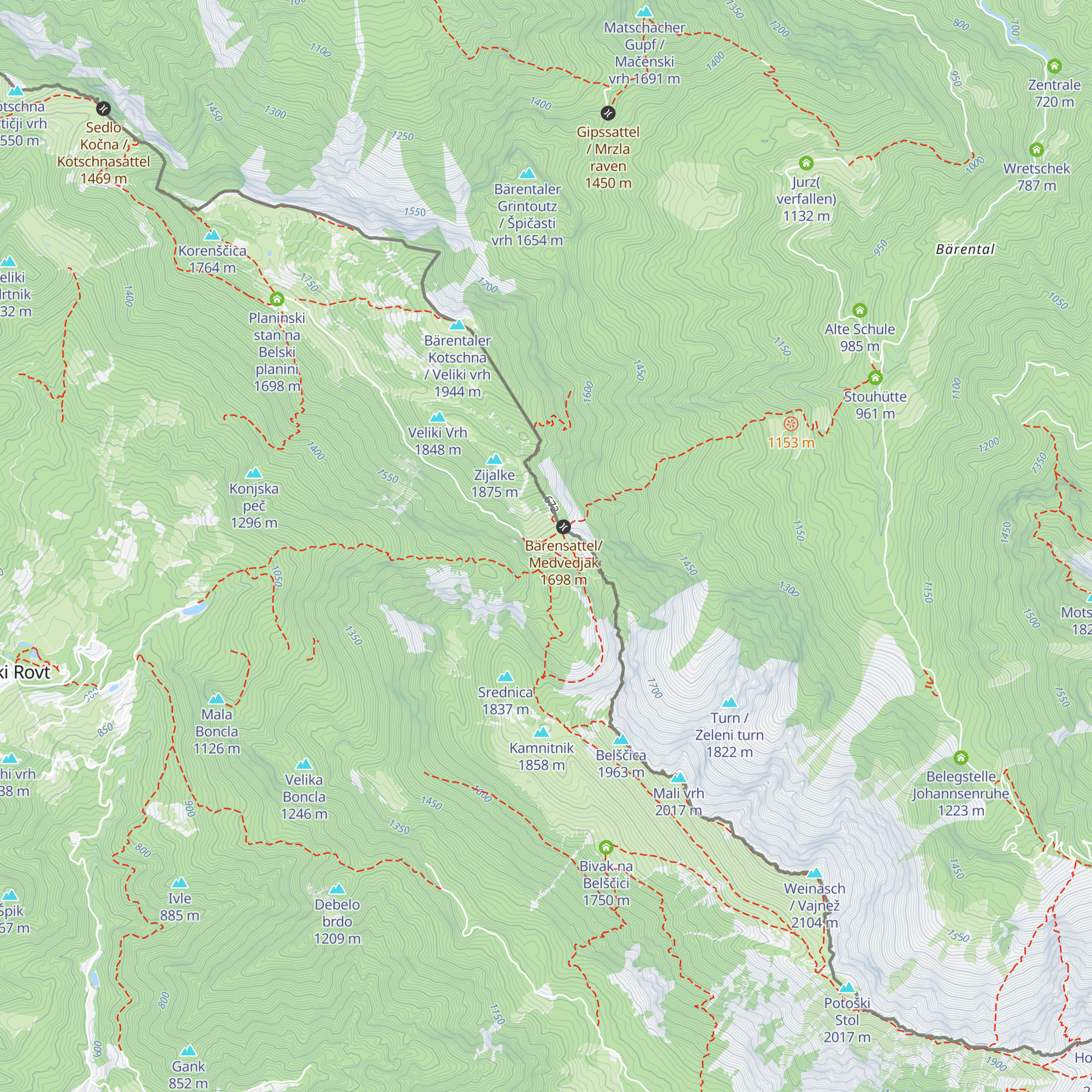 Lovska koča Seča map