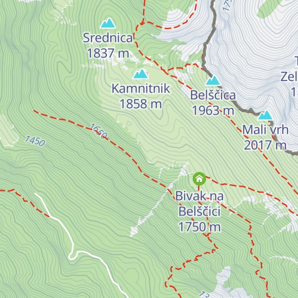 Map of Pastirska koča Ovčar Marko