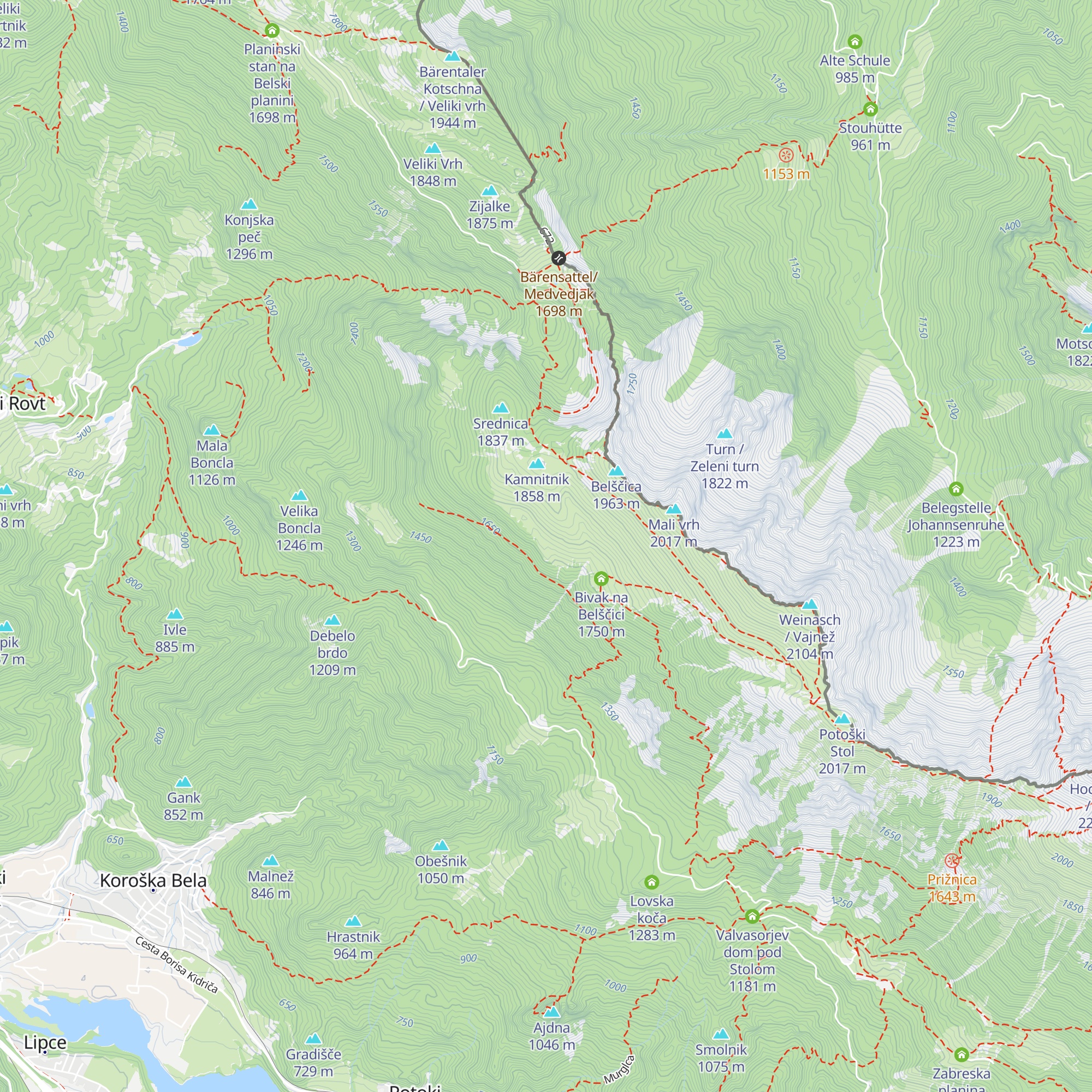 Pastirska koča Ovčar Marko map