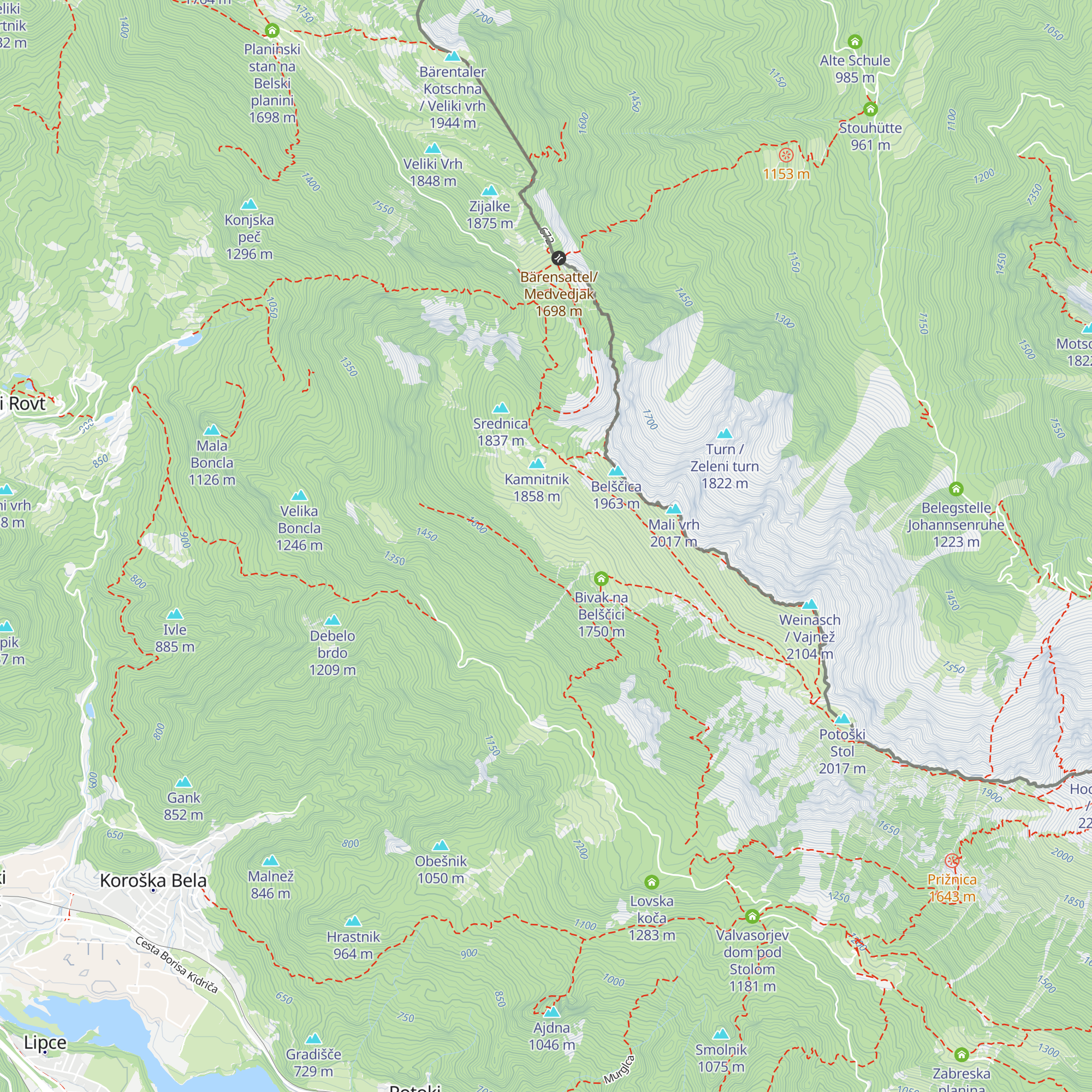 Pastirska koča Ovčar Marko map