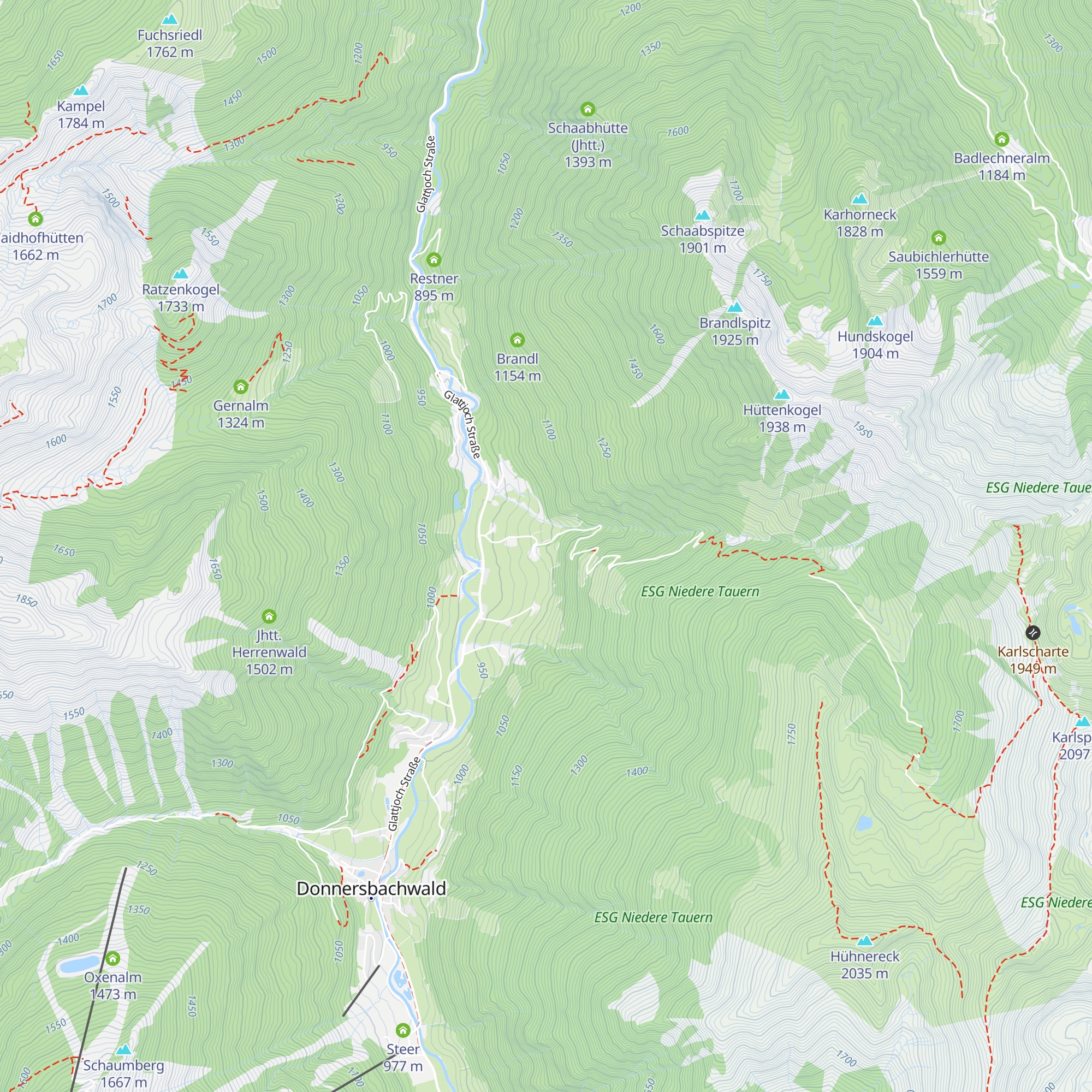 Hofkapelle Perwein map