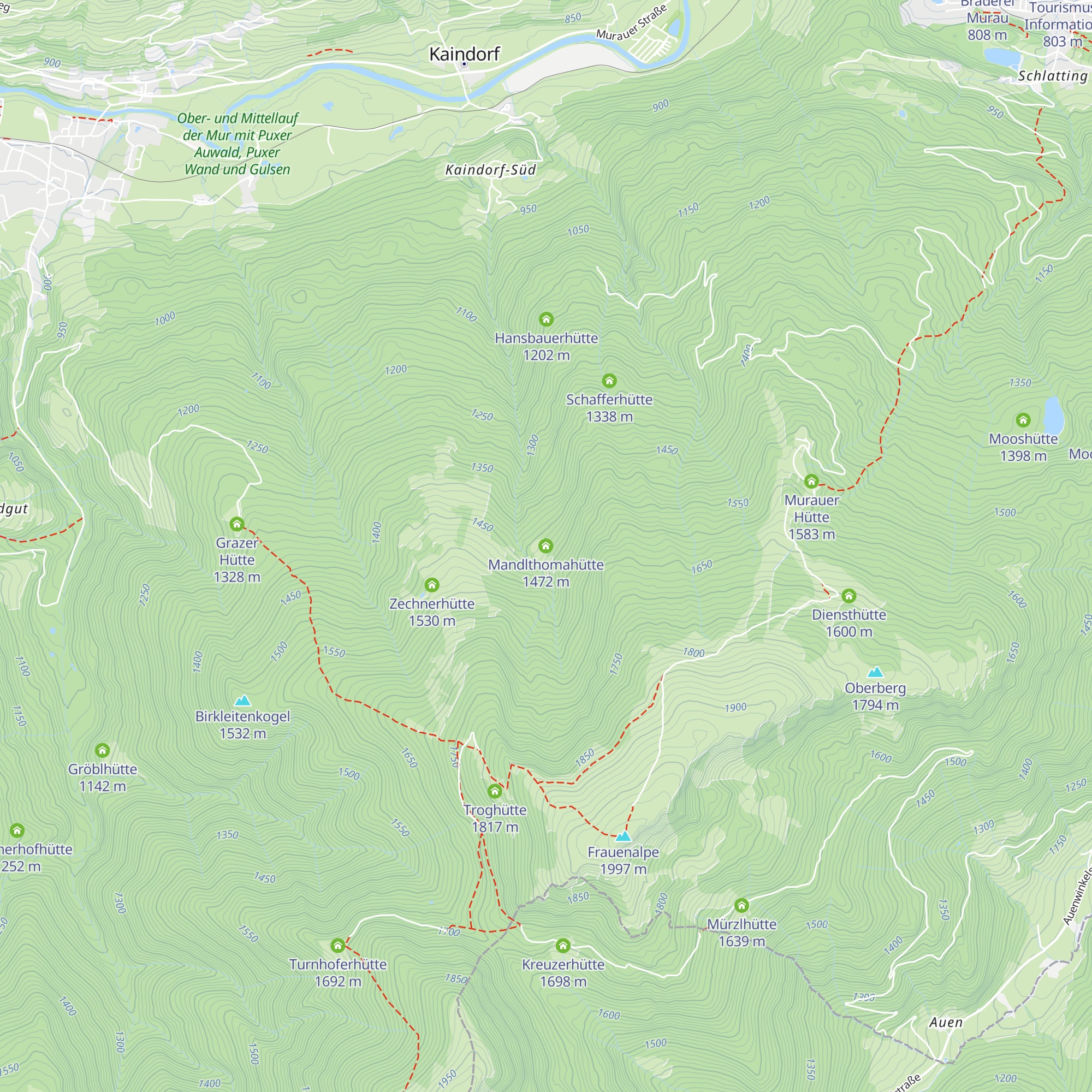 Mandlthomahütte map
