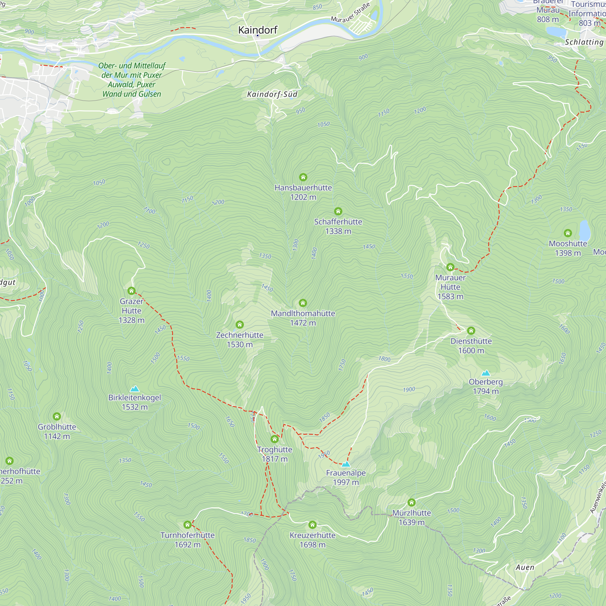 Mandlthomahütte map