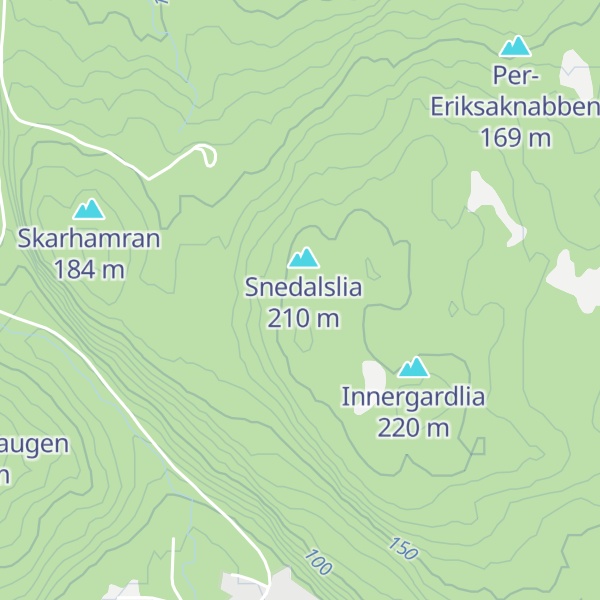 Map of Røyskattberget