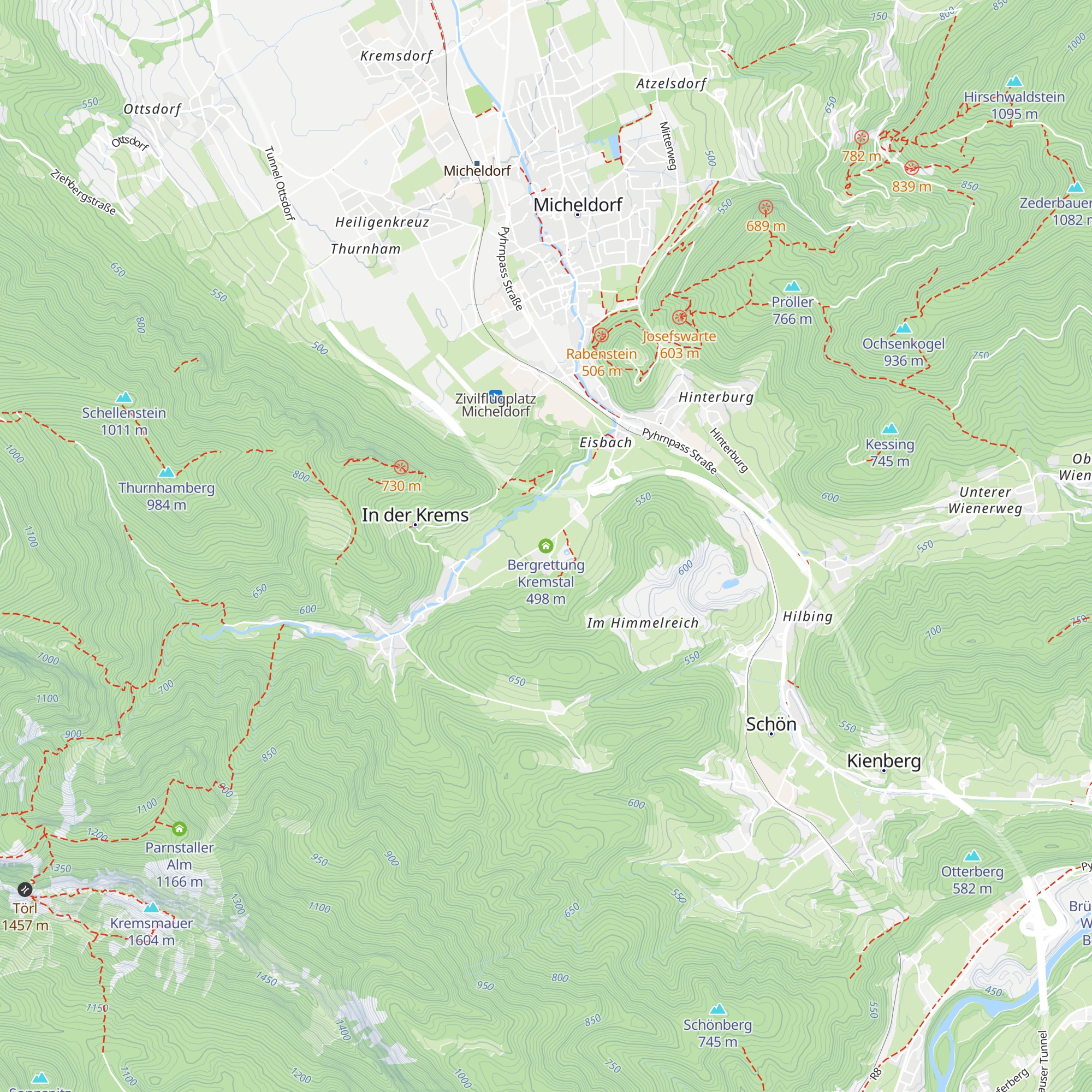 Bergrettung Kremstal map