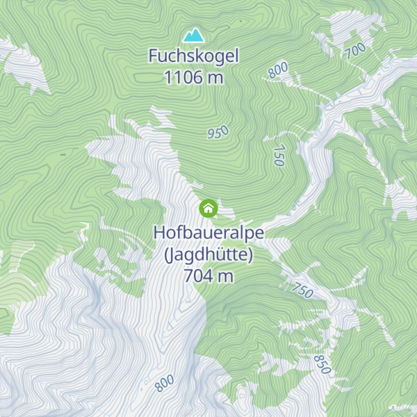 Map of Hofbaueralpe (Jagdhütte)