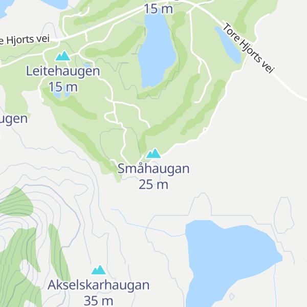 Map of Småhaugan