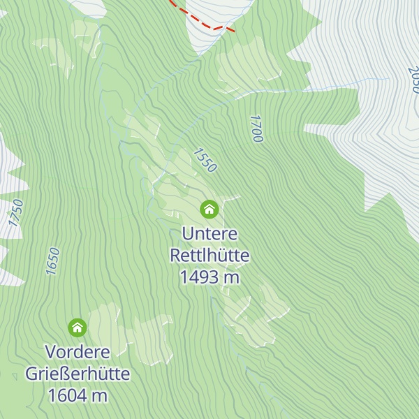 Map of Untere Rettlhütte