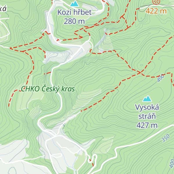 Map of Třesina