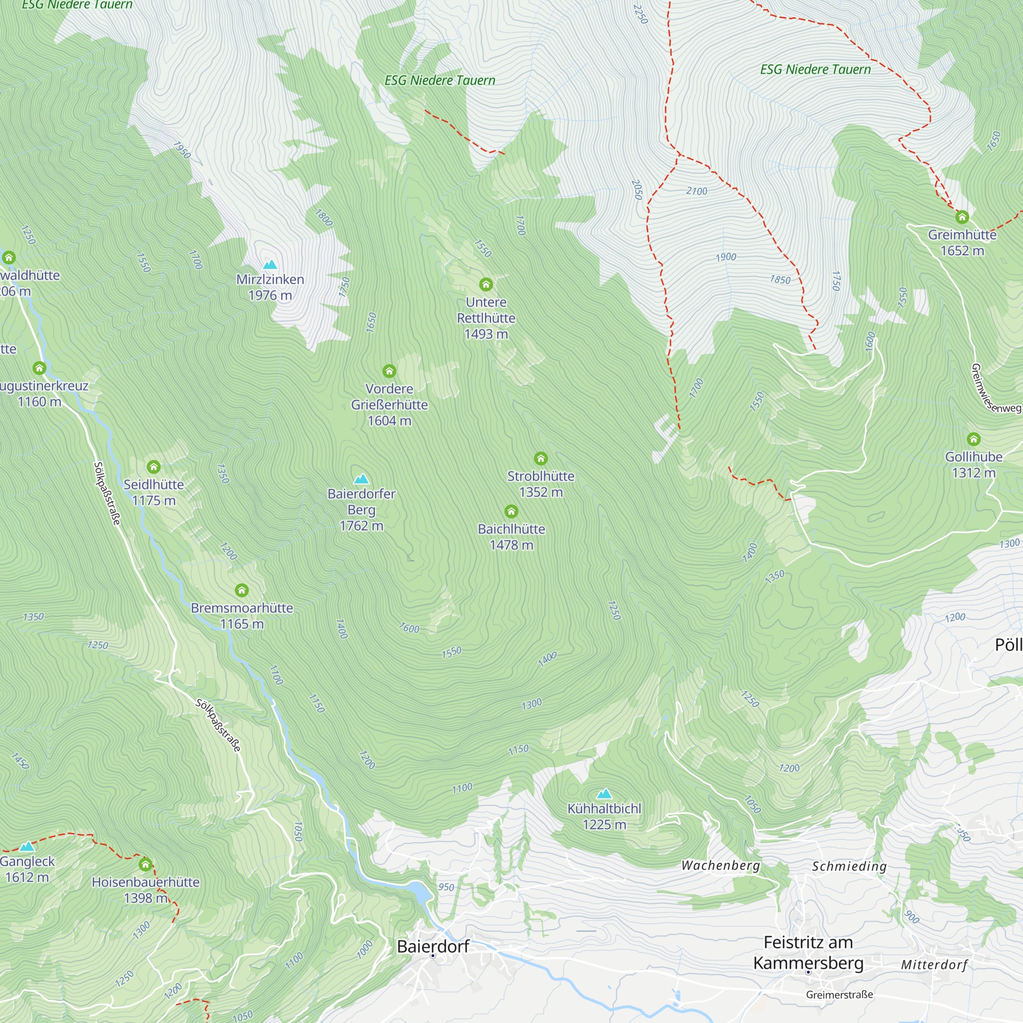 Baichlhütte map