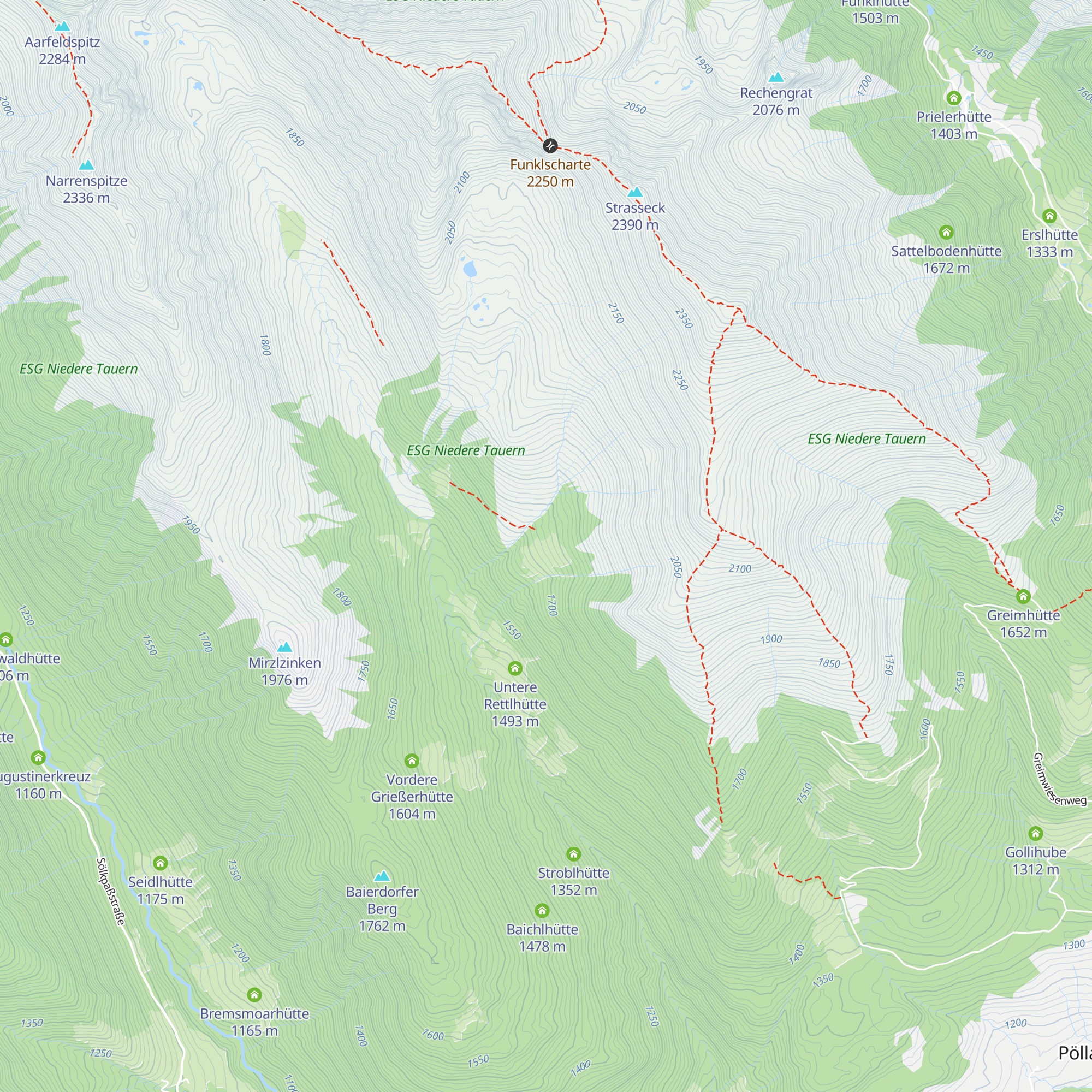 Obere Rettlhütte map