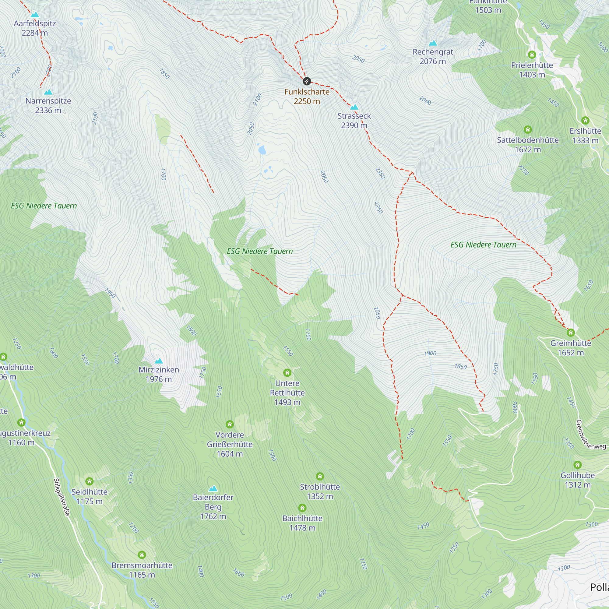 Obere Rettlhütte map