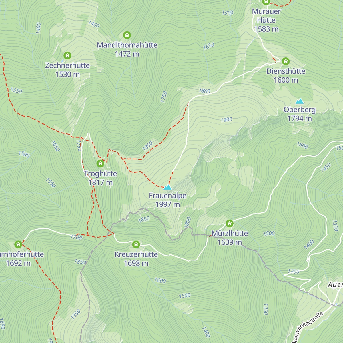 Bernhard-Fest-Hütte map