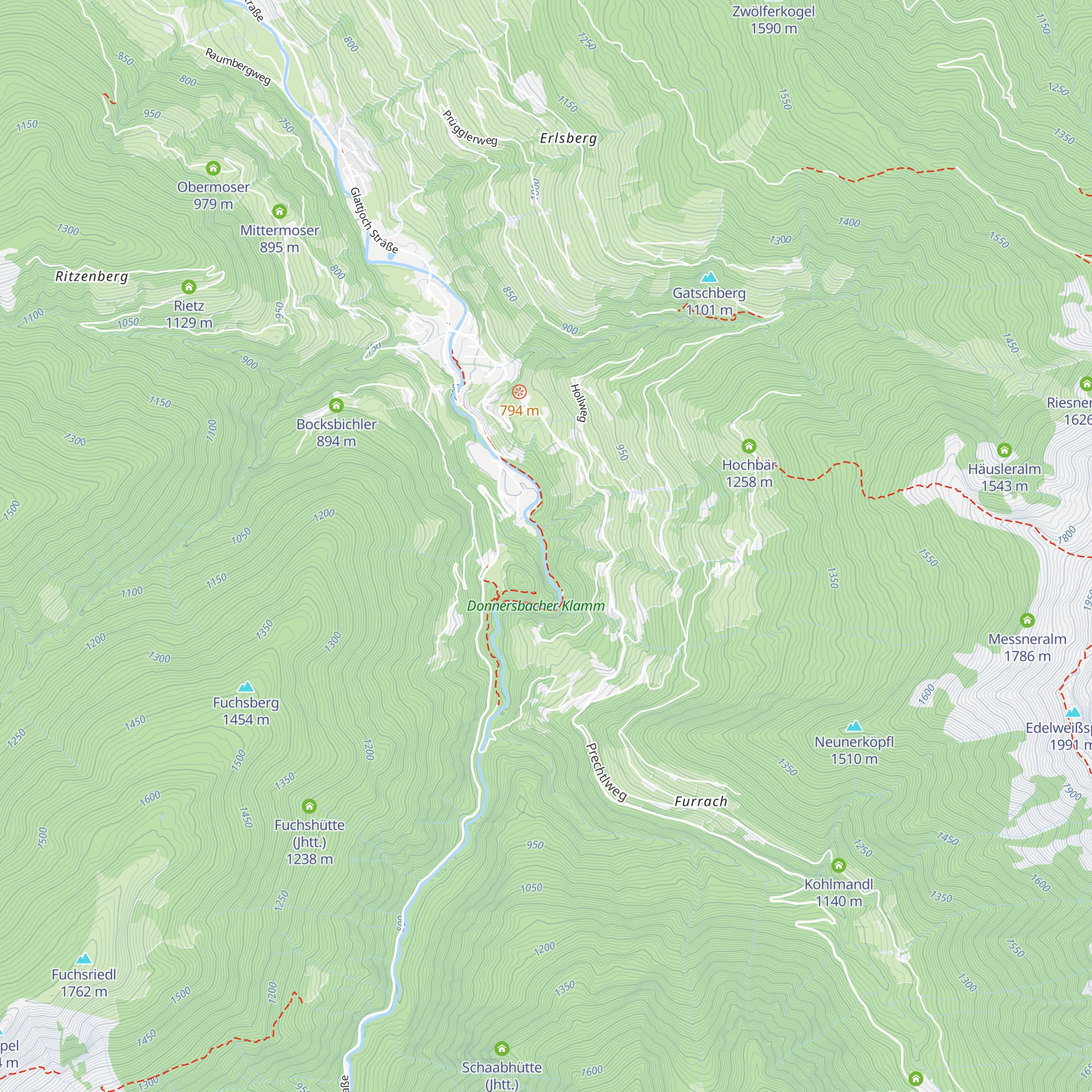 Holzknechthütte map