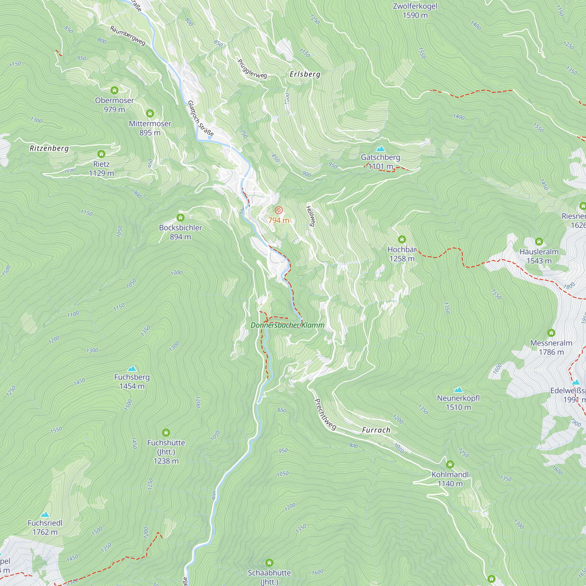 Holzknechthütte map