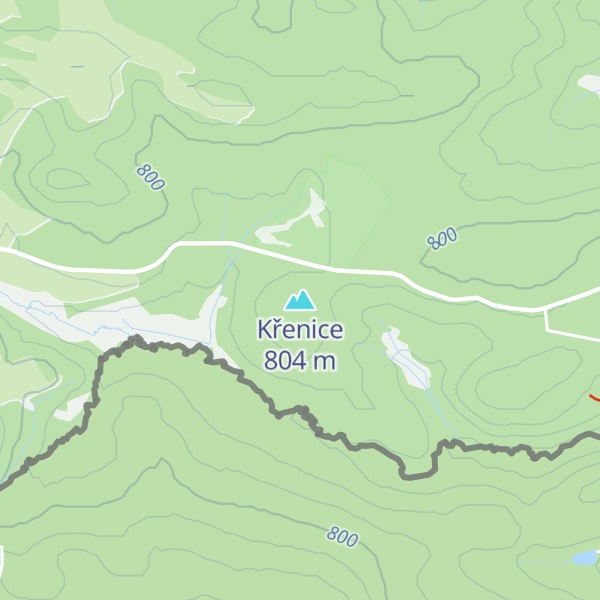 Map of Křenice