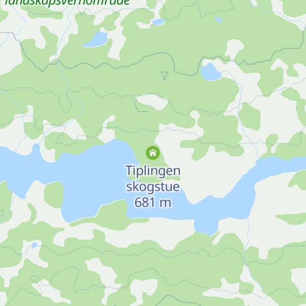 Map of Tiplingen skogstue