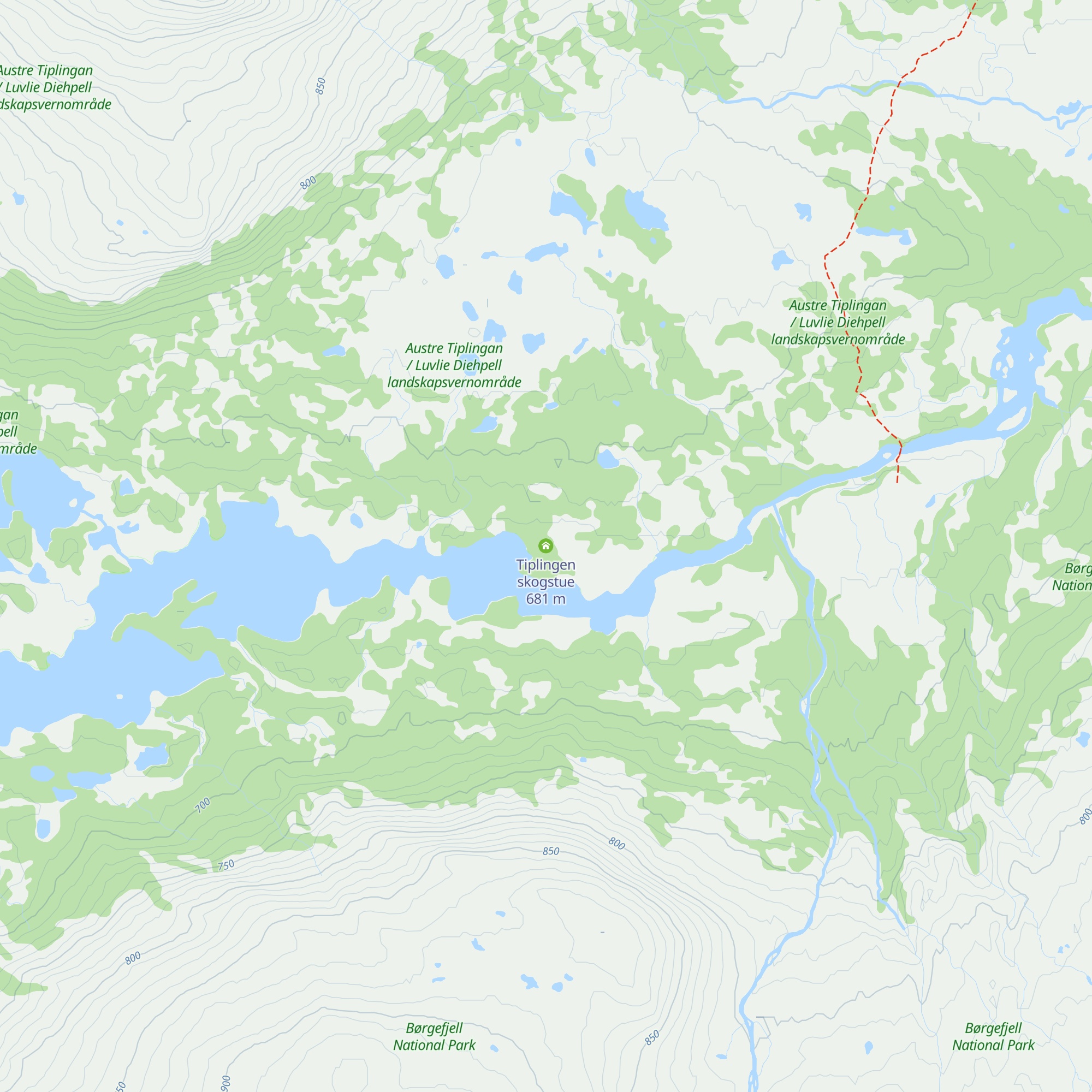 Tiplingen skogstue map