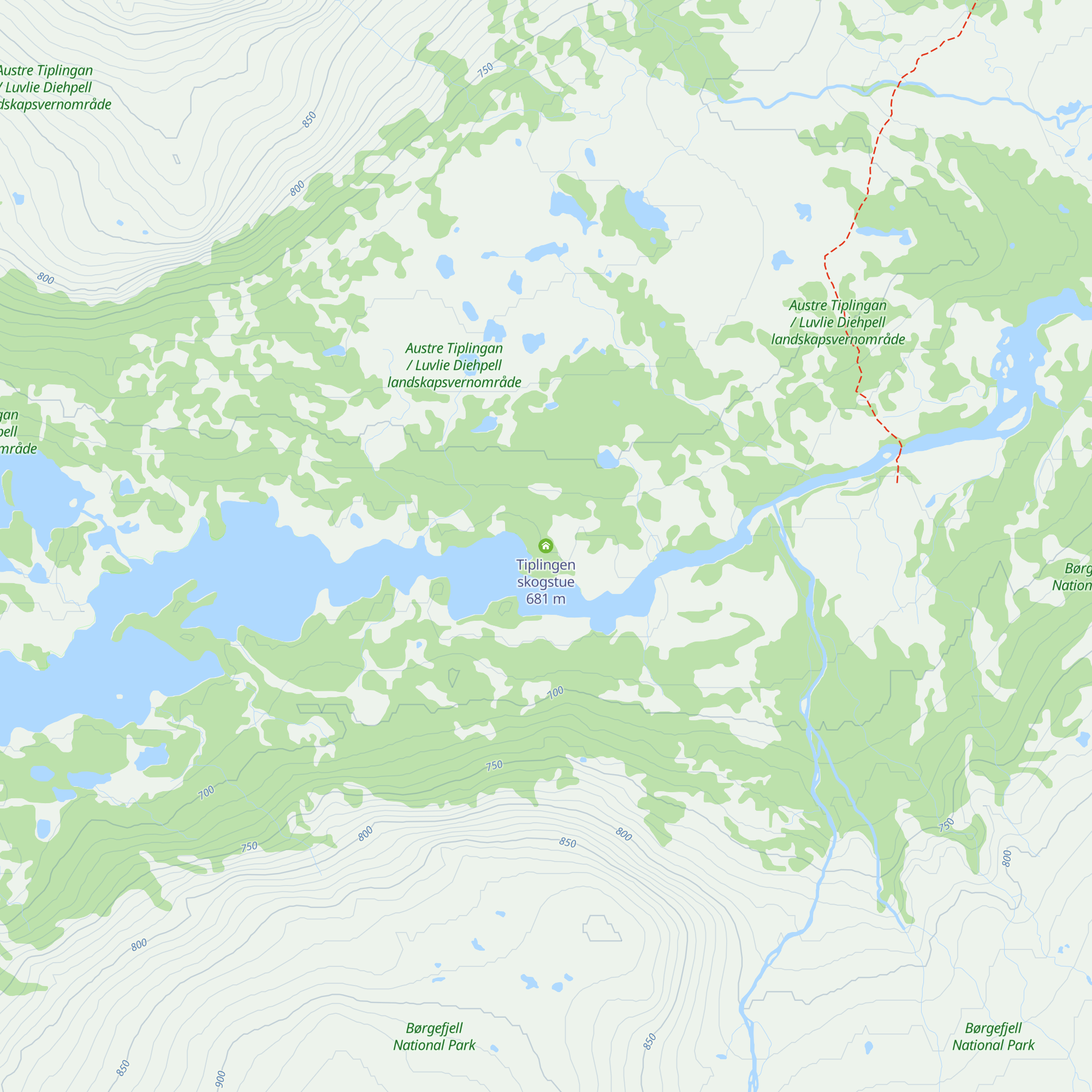Tiplingen skogstue map