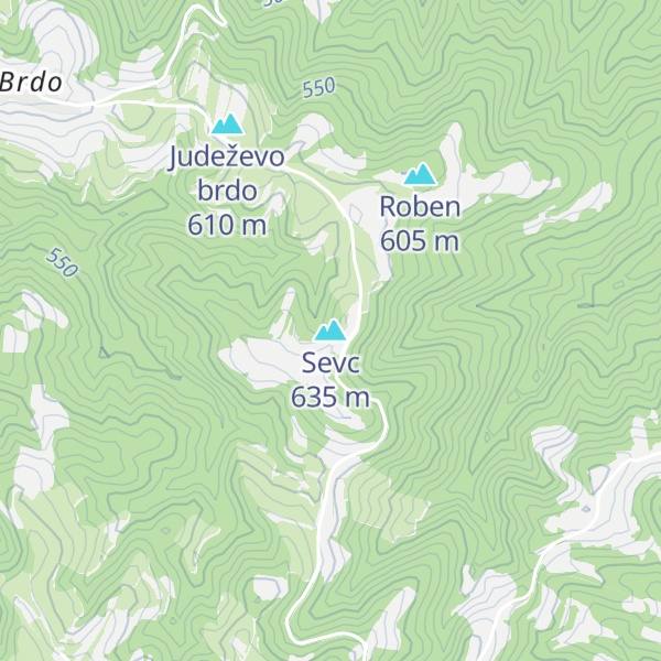 Map of Sevc
