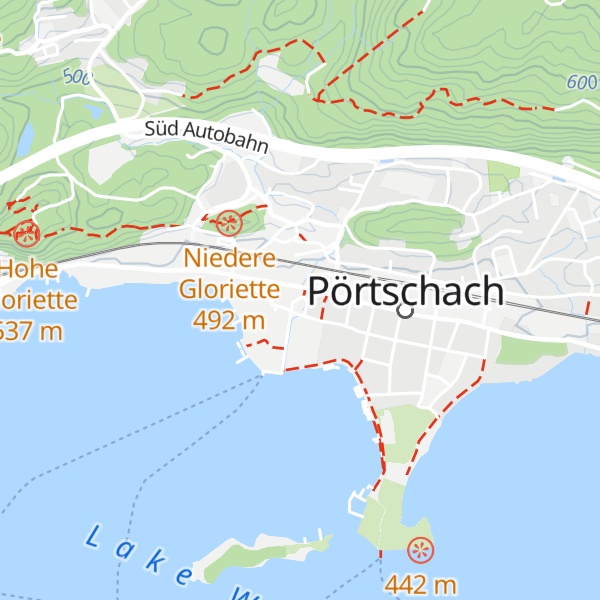 Map of Tourismusbüro Pörtschach